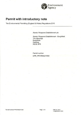 Burghfield Permit