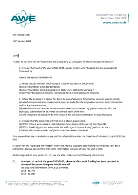 FOI request- question about Stonewall
