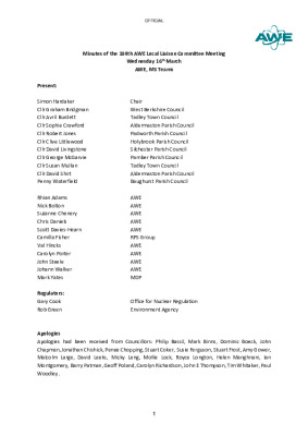 LLC Minutes 104 – 16 March 2022