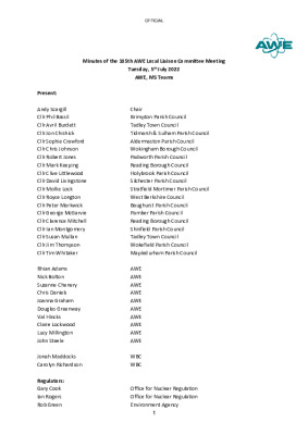 LLC Minutes 105 – 5 July 2022