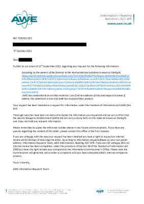 FOI Request – Question about Starlite