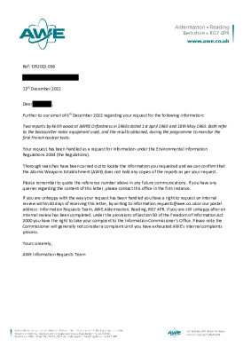 FOI Request – Backscatter Radar reports about Orfordness