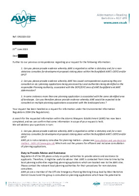 FOI Request- Burghfield Developments