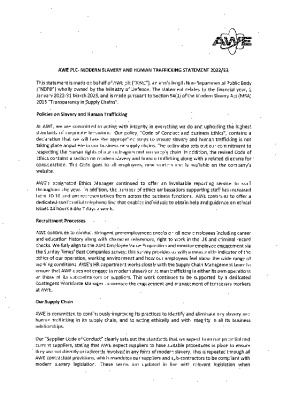 Modern Slavery Statement 2022 / 2023