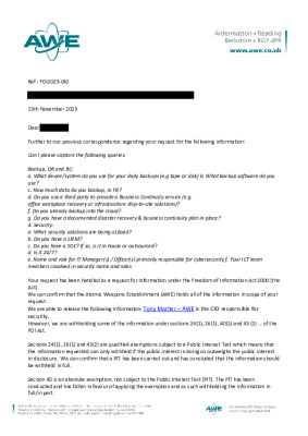 FOI Request – ICT Strategy