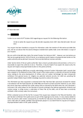 FOI Request – Request for document