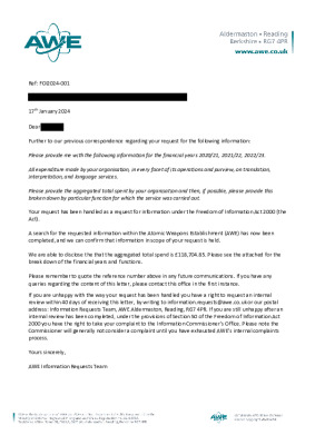 FOI Request – translation, interpretation & language service costs