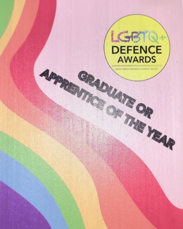 LGBTQ Defence Awards Graduate Apprentice of the year