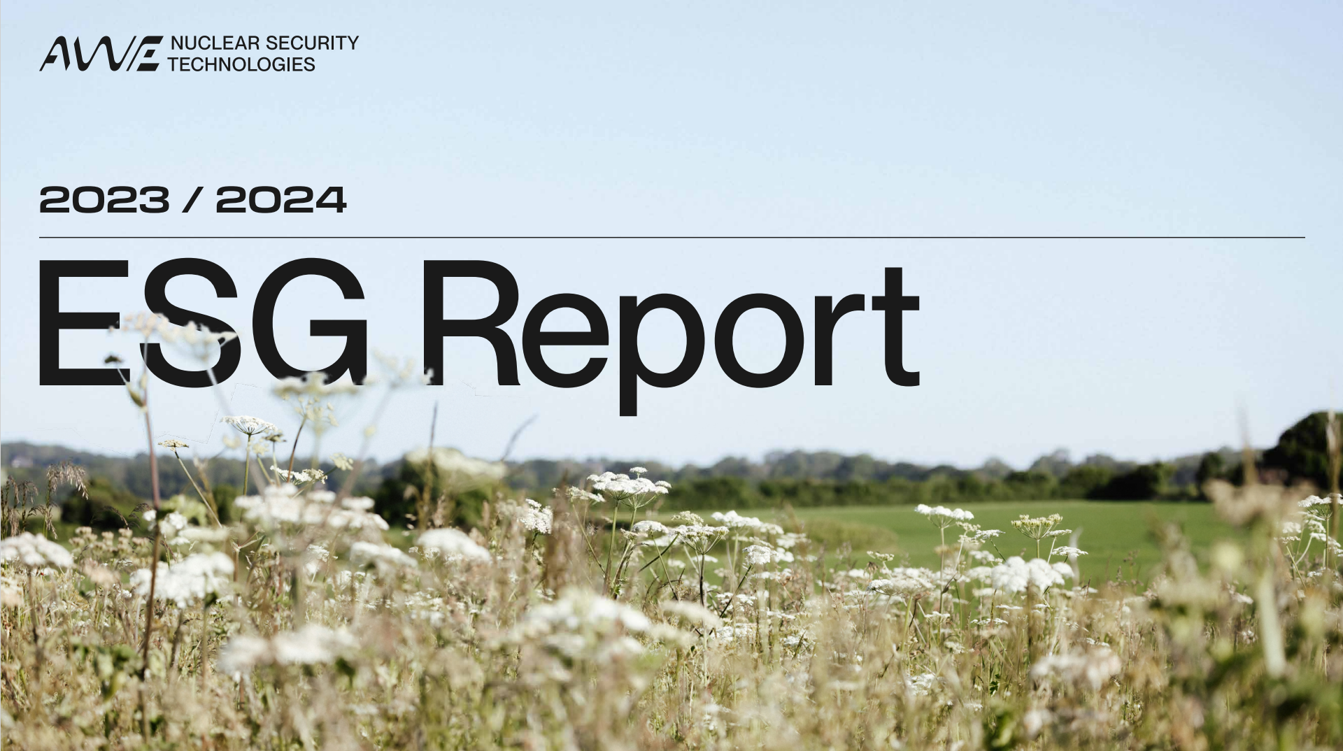 AWE 2023-24 ESG Report (front page)