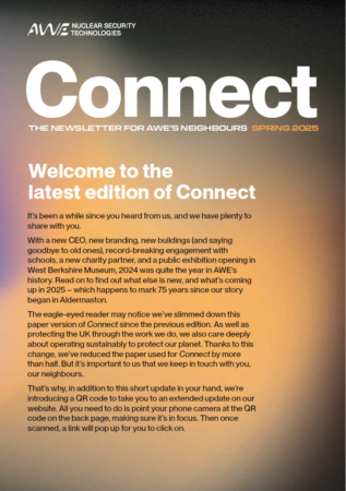 Front page of AWE Connect - Spring 2025