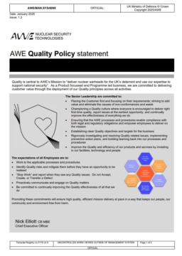 AWE Quality Policy