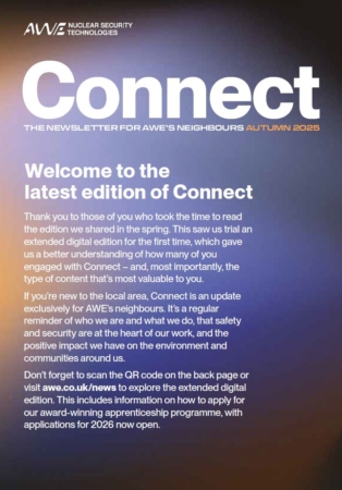 Front page of AWE Connect - Autumn 2025 edition