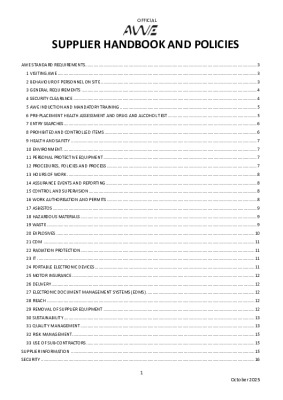 AWE Supplier Handbook October 2025