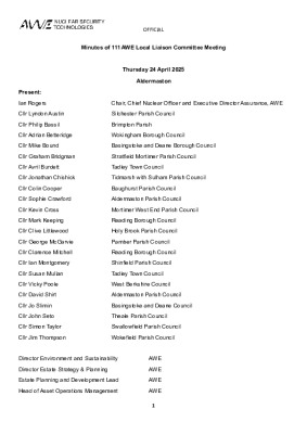 LLC 111 Minutes 24th April 2025