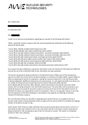 FOI Request – Request for 9 Australian Commission Documents