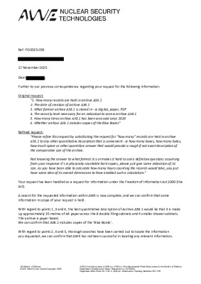 FOI Request – Archive 38.1