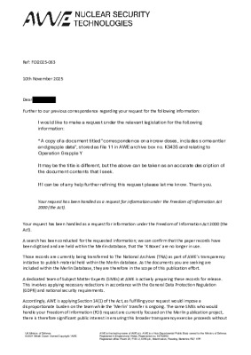 FOI Request – File 11 From Archive box K3435