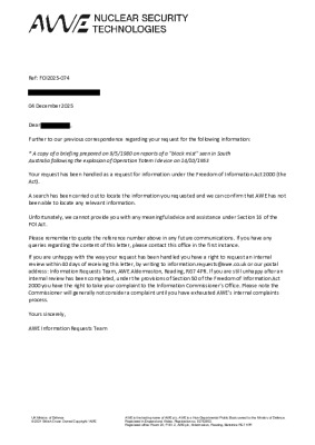 FOI Request – Operation Totem document