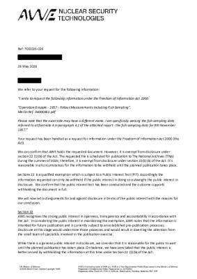 FOI Request – Fish Sampling Document