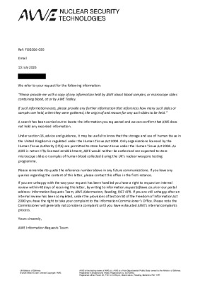 FOI Request – Follow up to FOI2026-027